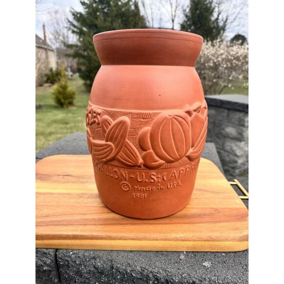 1981 Gourmet Topf Terracotta clay water dispenser Handcrafted 2 Gallon ~USA - Picture 8 of 15